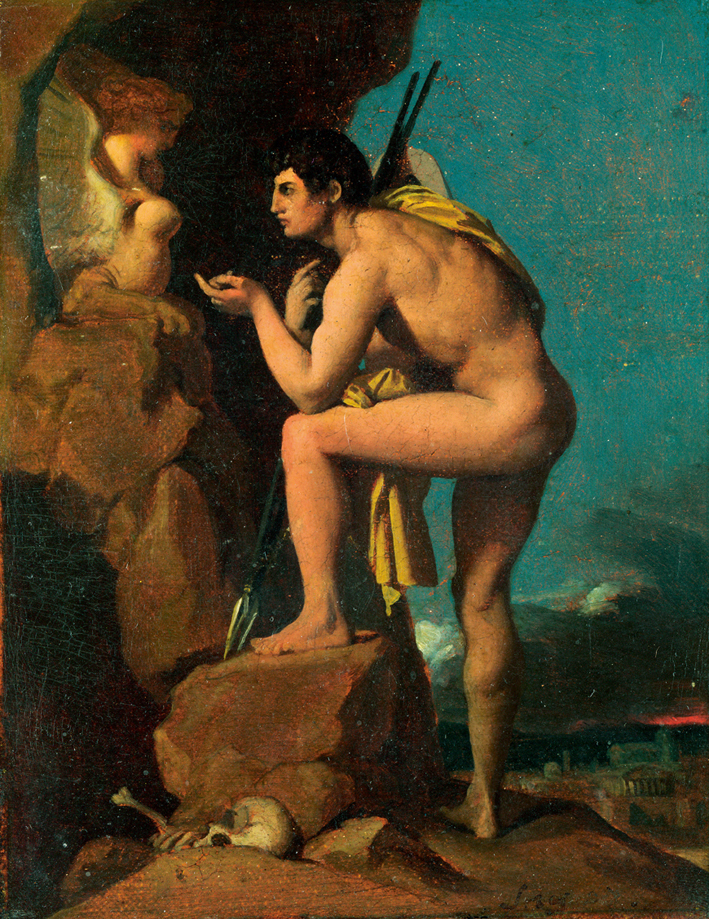  让·奥古斯特·多米尼克·安格尔 Jean Auguste Dominique Ingres ——俄狄浦斯和狮身人面像1